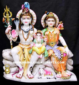 Estatua de mármol Shiv Parvati murti, Shiv Parvati - Product Image 1