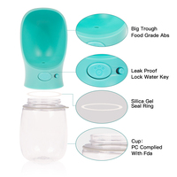 Bouteille d'eau Portable pour chiens, accessoires de voyage en plastique, vente en gros, usine