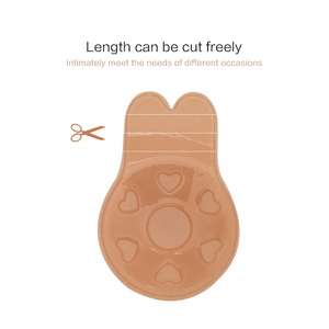 Forma dell'orecchio di coniglio sollevamento e tirare invisibili pasticcini Silicone copertura del capezzolo per le donne copri capezzolo del <span class=keywords><strong>seno</strong></span> <span class=keywords><strong>nastro</strong></span> di sollevamento del <span class=keywords><strong>seno</strong></span> - Product Image 2