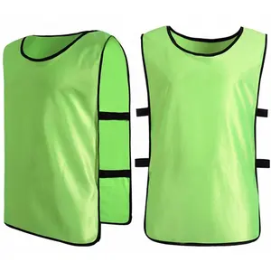 空白足球训练围兜足球背心制服绿色运动球衣
