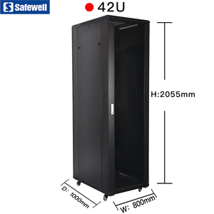 19 pulgadas gabinete de rack 42u 800*1000mm centro de datos de servidor en Rack con puerta de malla - Product Image 2