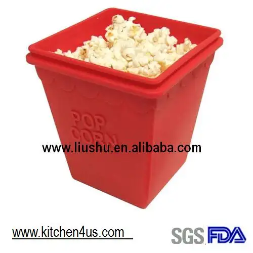 Fabricante de popcorn de silicone de microondas, resistente ao calor