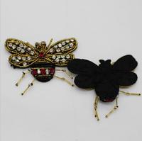 Patch de broderie de perles de conception d'insecte/araignée de mode