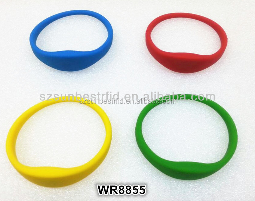 ISO14443A или ISO15693 RFID Силиконовые браслеты