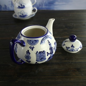 <span class=keywords><strong>Théière</strong></span> en céramique de Delft bleu et blanc, bouilloire en grès bleu et blanc, <span class=keywords><strong>théière</strong></span> en céramique, <span class=keywords><strong>théière</strong></span> en forme de <span class=keywords><strong>citrouille</strong></span> - Product Image 2