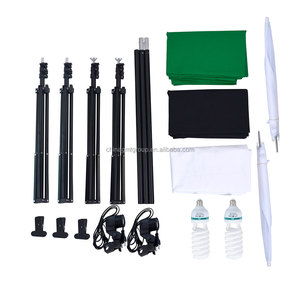 Kit de luz de fotografía OEM de fábrica soporte de <span class=keywords><strong>fondo</strong></span> tela no tejida 17 piezas Kit de estudio fotográfico - Product Image 3