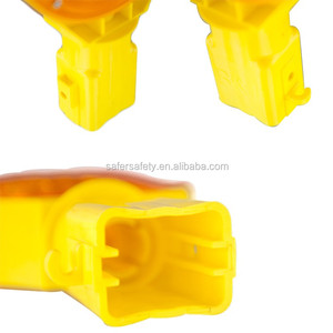 Năng lượng mặt trời <span class=keywords><strong>Powered</strong></span> màu xanh <span class=keywords><strong>LED</strong></span> hổ phách cảnh báo giao thông ánh sáng năng lượng mặt trời chướng ngại vật ánh sáng - Product Image 5