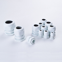 Glands de câbles en plastique nylon étanches M25 M27 M30 M32 M36 M40, joints IP68, tête fixe en plastique pour câbles, connecteur de câbles
