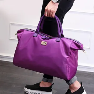 Bolsa de viagem para mulheres estilo coreano, bolsa de luxo duffle para mulheres