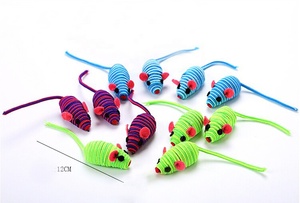 Giocattoli del gatto fasce di cuoio mouse può tirare colorato scelte tra cui fruscio prodotti per animali domestici - Product Image 6
