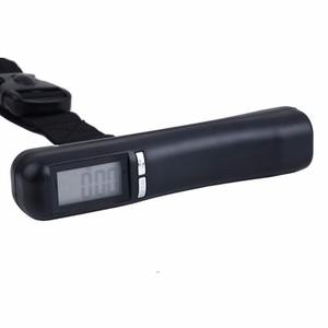 대형 LCD 디스플레이 및 항공사 여행을 위한 110lbs/50kg 용량이 있는 디지털 교수형 우편 수하물 저울, 블랙 스케일 - Product Image 6