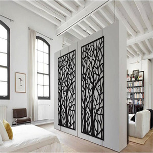 Divisor de habitación de corte láser, paneles de valla decorativos, Partición de pantalla de Metal de aluminio - Product Image 2