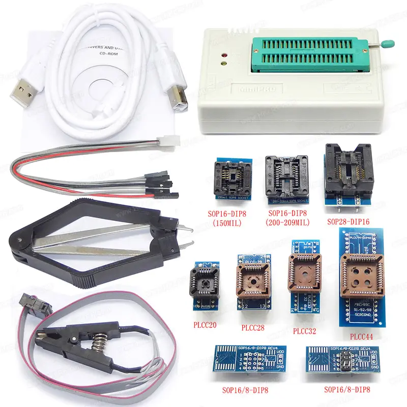 ร้อนขาย NAND แฟลช EEPROM TL866II บวกโปรแกรมเมอร์กับซ็อกเก็ต