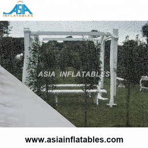 Tienda de campaña inflable para exteriores, Hotel de burbujas transparentes, carpa de burbuja media transparente
