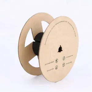 Cardboard cable spools for winding hose or rope