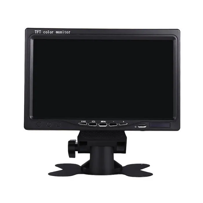 7 Inch Tft Kleuren Lcd 800*480 Auto Monitor 12 24 Volt Auto Monitor Voor Bussen En Vrachtwagens