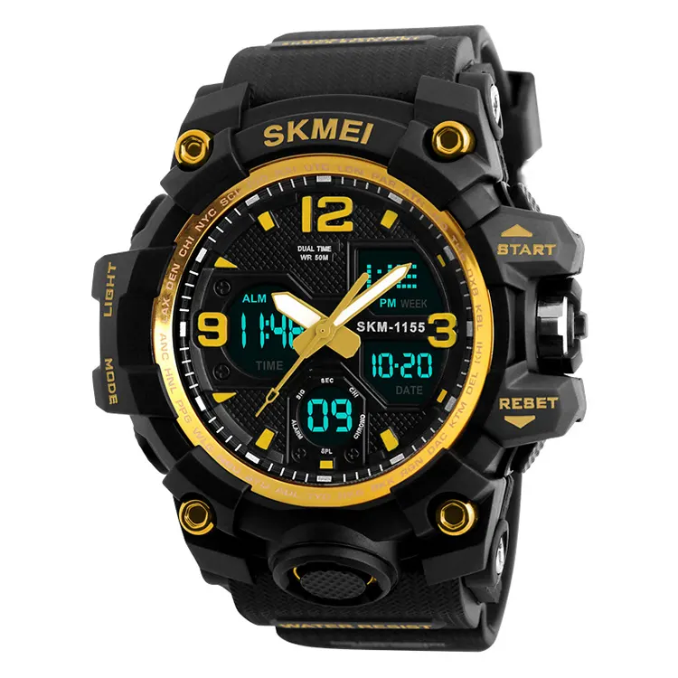 Skmei 1155 Men Sport Watch 1155B Hot Selling Relogio Analog Sport Digital Wristwatch Made In China Watch Factory
