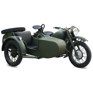 Motorbike Sidecar ArmyGreen gasoline motorcycle CJ750 for sale