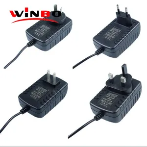 REGNO UNITO STATI UNITI UE Della Parete di CA Spina ip44 DC 5V 6V 9V 12V 15V 16V 18V 19V Interruttore DC adattatore di Alimentazione 500mA 1A 1.2A 1.5A 2A 2.5A 3A AC DC Adattatori