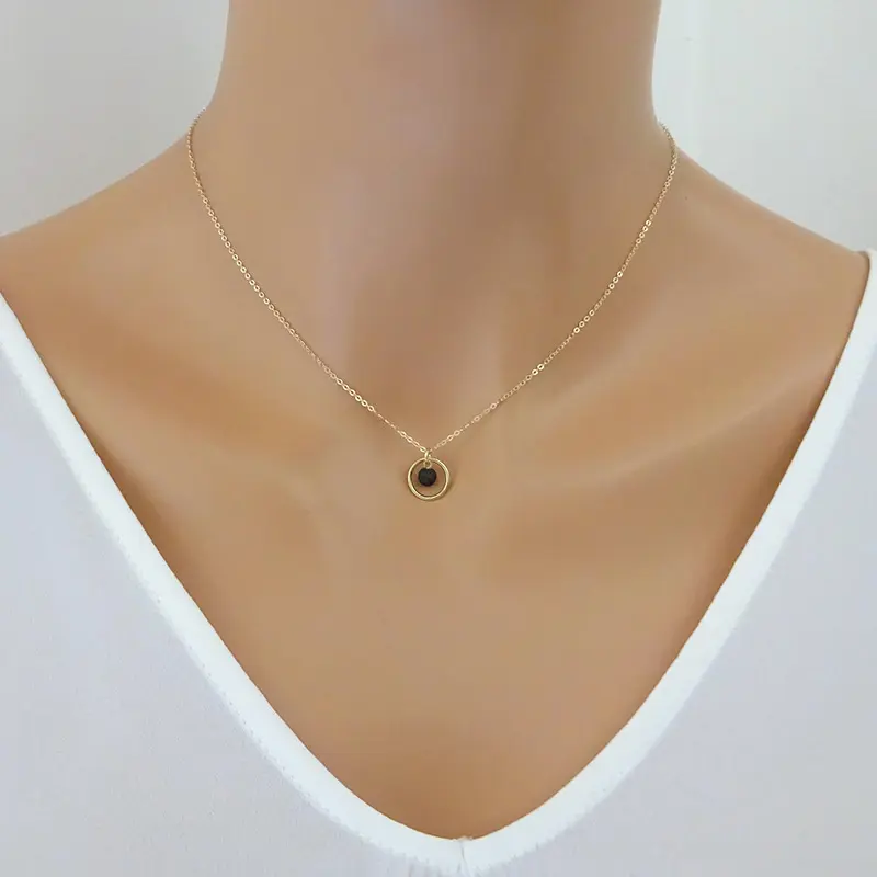 Essential Oil Jewelry Wholesale Cheap Gold Chain Lava Stone Diffuser Necklace