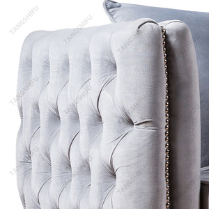 TSF-8125 <span class=keywords><strong>classic</strong></span> 3 persoon grijs fluwelen <span class=keywords><strong>lounge</strong></span> <span class=keywords><strong>suite</strong></span> voor woonkamer meubels - Product Image 3
