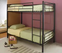 Detachable twin over strong structure economical metal double twin ovre bunk bed No Modern Bedroom Furniture home bed