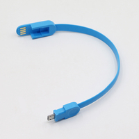 Cable de Carga y Transferencia de Datos USB Micro USB 2 en 1, Diseño de Pulsera, Material TPE Ecológico, 20CM, para Cámara y Computadora