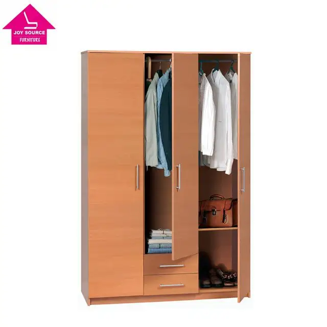 Moderne hölzerne 3-türige Garderobe Schrank Schlafzimmer möbel Schrank Schrank Kleider schrank