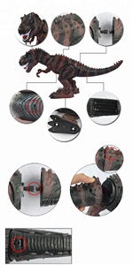 Jouets de dinosaures électriques <span class=keywords><strong>qui</strong></span> marchent et rugissent, jouets de dinosaures <span class=keywords><strong>T</strong></span>-<span class=keywords><strong>Rex</strong></span> réalistes avec éclairage LED - Product Image 5