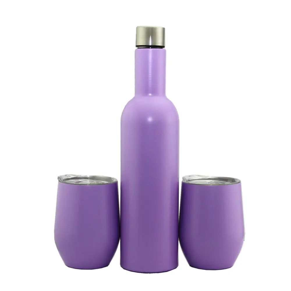 New arrival wine set double wall stainless steel insulated wine tumbler and wine bottle