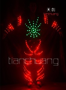 LED Luminoso/Brillantes Trajes de Baile/Trajes Para Hombre EL Fría LED Party Clothes Con Soporte Para Gafas Diseño personalizado - Product Image 5