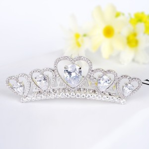 Teemi free shipping wholesale Princess Heart Design hair accessories luxury Cubic bag zircon Rhinestone - Product Image 2