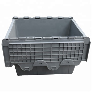 الانضمام HDPE صندوق بلاستيكي دوران تكويم حاوية المعاد تدويرها نقل التعبئة قفص تخزين مربع الحاويات - Product Image 3