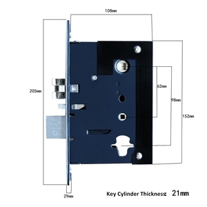 Slimme Elektronische Key Card Batterij <span class=keywords><strong>Operated</strong></span> Handvat Lock Hotel Deurslot Met Toegangscontrole Systeem - Product Image 6
