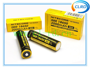 de acciones nuevas de la marca <span class=keywords><strong>nitecore</strong></span> 18650a las células de la batería <span class=keywords><strong>18650</strong></span> 2000 mah 30 amperios de la batería recargable - Product Image 1
