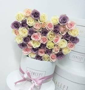 Custom Made Round Special <strong>Floral</strong> <strong>Boxes</strong> with Recycled Materials Paperboard UV Coating - Product Image 3