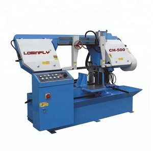 Machine de découpe à ruban automatique pour fer, nouvelle construction, scie à ruban horizontale, méthode de tension manuelle, moteur, composant clé - Product Image 1