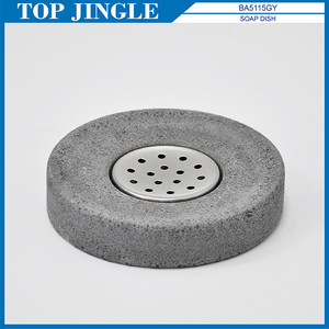 Jabonera de piedra negra de cemento de moda exquisita - Product Image 4