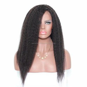 LM alta calidad 10-28 pulgadas afroamericano peluca straight 360 LACE frontal con el pelo del bebé - Product Image 2