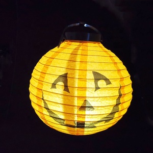 โคมไฟกระดาษฟักทองโคมไฟ LED กะพริบสำหรับงานปาร์ตี้ฮาโลวีน - Product Image 3