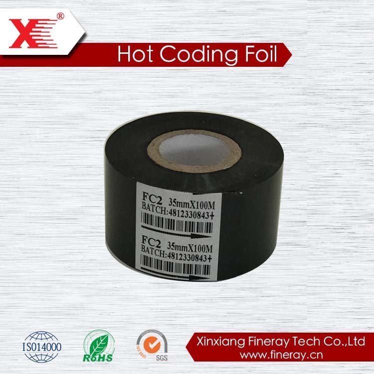 Для горячего тиснения фольгой машины для печать номер партии размер для FC3 25 мм * 122 м