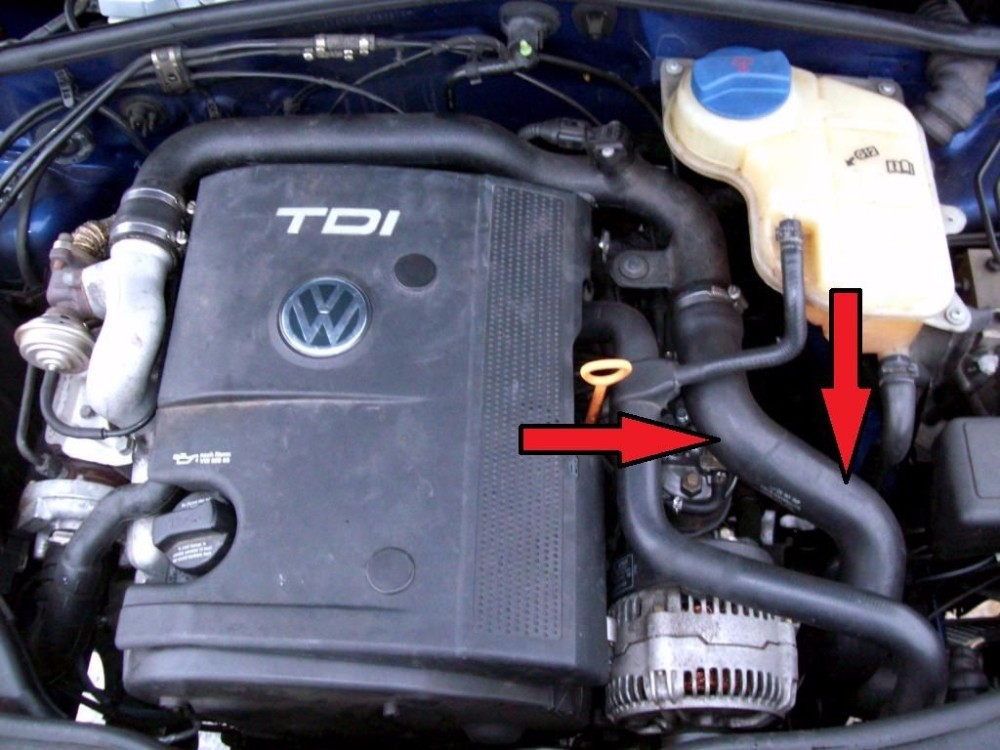 Mercado de manguito termocambiador Turbo tubo para VW PASSAT B5 GOLF MK3 VENTO POLO SHARAN 1,9 TDI 058145856C