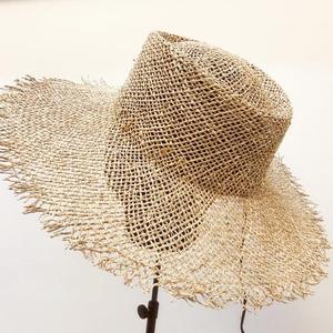 Sombrero de Paja Marroquí Personalizado, Sombrero de Paja de Ala Ancha de Moda - Product Image 1