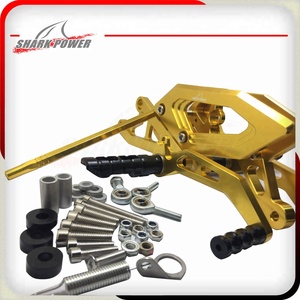 De aluminio Cnc de Kits de Billet de oro ajustable carreras trasero pie descansa clavijas Rearset para <span class=keywords><strong>Yamaha</strong></span> R15 V3 - Product Image 2