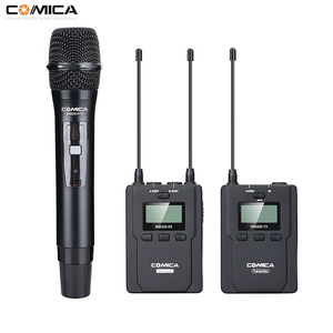 COMICA CVM-WM200B UHF 96-channels Metal <strong>Wireless</strong> <strong>Mic</strong> With Dual-transmitters and One Receiver for DSLR &amp; Camcorder - Product Image 1