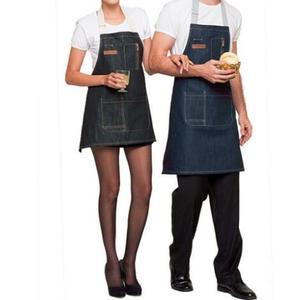 Tablier de cuisine en Denim de coton Durable avec poches pour hommes, offre spéciale - Product Image 2