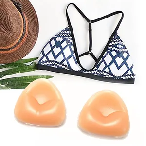 Triangle Women's Bra Inserts Silicone Breast Enhancer Shaper Push Up Bra Pads