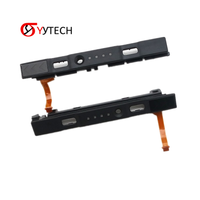 SYYTECH Suku Cadang Pengganti Part 2 in 1 Kiri Kanan L R Kabel Fleksibel Slider Rail Assembly untuk NS Nintendo Switch Controller Joycon