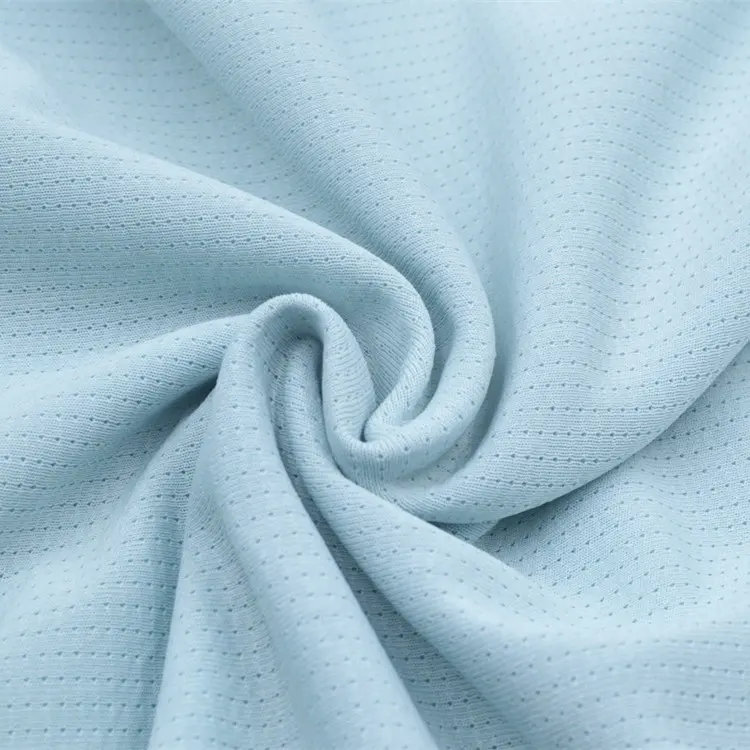 Mùa hè ngoài trời mặc vải 100% polyester đan mát cảm ứng vải