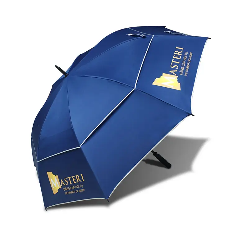 Vinyl Golf Regenschirm Großen Winddicht Regenschirme mesh Übergroßen 68IN Auto Öffnen für Männer Wome
